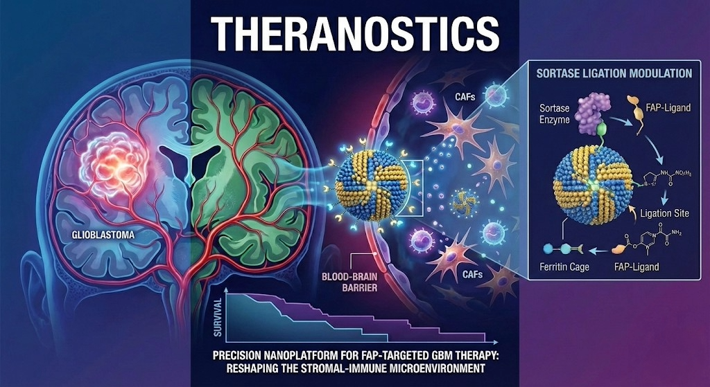 Sortase精準修飾打造FAP雙標靶奈米載體 重塑微環境逆轉腦癌冷腫瘤